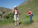 Brandon and Rachelle, back near the trailhead.