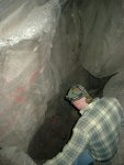 Jason heading down, just inside the Smith's Crack entrance.