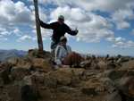 Mt. Elbert's summit - 2nd highest peak in the Continental U.S.