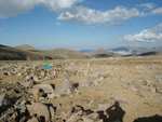Picture of our "high camp" at 11,700 feet, facing east.