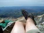 After eating some lunch we kicked back and took a nap.  Nothing like having a view of the world below your feet.