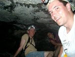 All three of us: Brandon, Mayela, and Paul, in the cave.