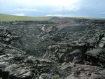 Heading back, this lava flow looked pretty cool.  Look close and you can see Brandon.