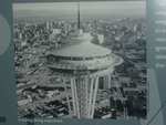 Picture of a picture of the Space Needle back when it was "new".