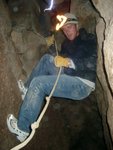 Highlight for Album: November 2003: Spelunking near Mountain Home (Smith's Crack)