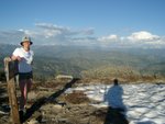 Another view looking due East, with Mayela and my shadow.  The view up here was incredible.