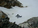 ...then a jump onto the snowfield!