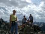 All three girls, on the summit at last!  (~9700 feet)