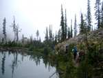 Another shot from the upper lake, as we start heading into the clouds