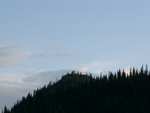 Extremely zoomed-in shot of a building we saw on a moderately distant peak while setting up camp the first night.