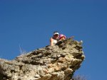Mom and Nicole also followed us up to the outcropping as well.