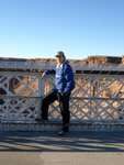 Paul at the Colorado River bridge.  Looking down, it's a long way to the water.  About 800 feet, actually.