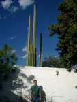 Paul, near some rather large cactus-like things.