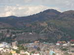 Long-distance shot of a really cool hotel in Guanajuato.  It's basically a full-scale castle!  $200/night, I heard.