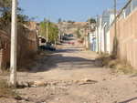 A progressively steeper road in Leon.  At the top live some relatives.  Yes, we drove all the way up there.